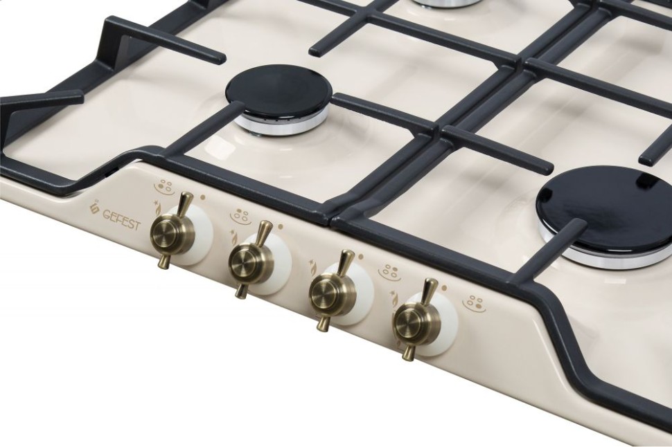Газовая варочная поверхность Gefest ПВГ 1212 К55 бежевый  