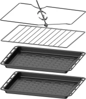 Духовой шкаф Электрический Darina 0U5 BDE 112 705 X нержавеющая сталь/стекло черное