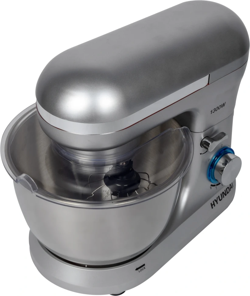 Миксер планетарный Hyundai HYM-S6551 1300Вт серебристый  