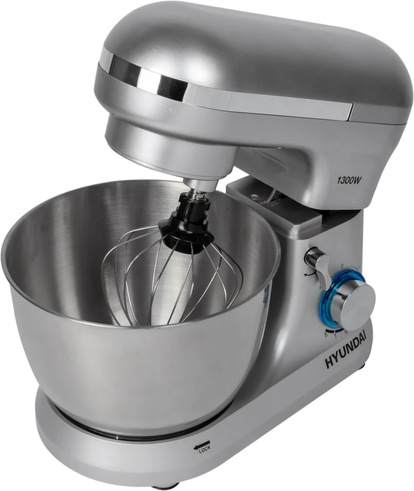 Миксер планетарный Hyundai HYM-S6551 1300Вт серебристый  