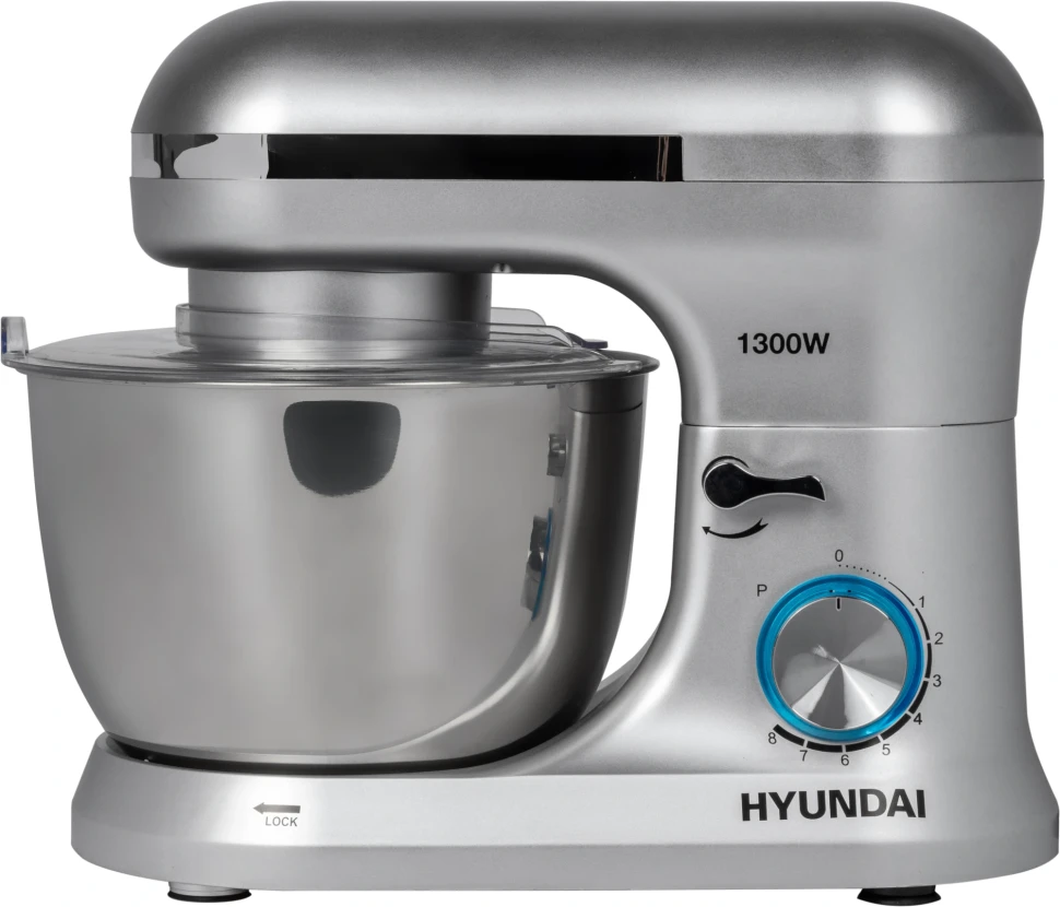 Миксер планетарный Hyundai HYM-S6551 1300Вт серебристый  