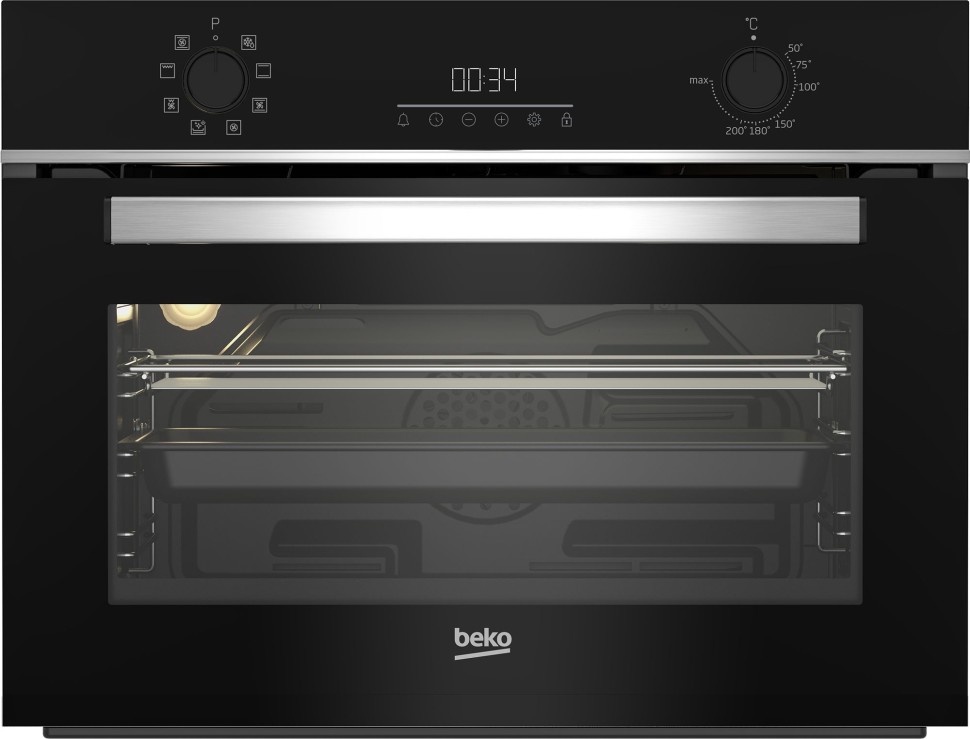 Духовой шкаф Электрический Beko BBCM13300X черный/серебристый  