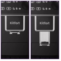 Кофемашина Kitfort КТ-7256 1350Вт черный/нержавеющая сталь