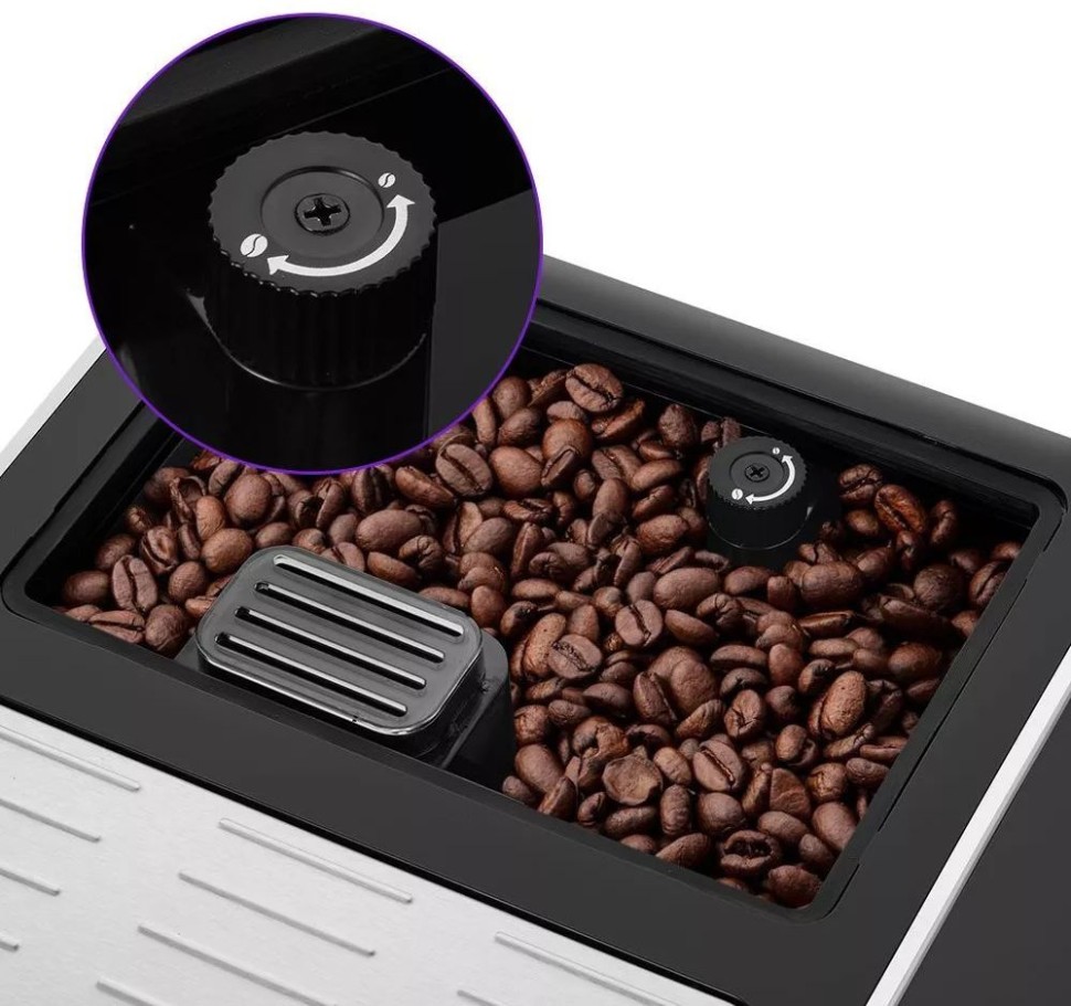 Кофемашина Kitfort КТ-7256 1350Вт черный/нержавеющая сталь