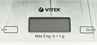 Весы кухонные электронные Vitek VT-2424 макс.вес:5кг белый