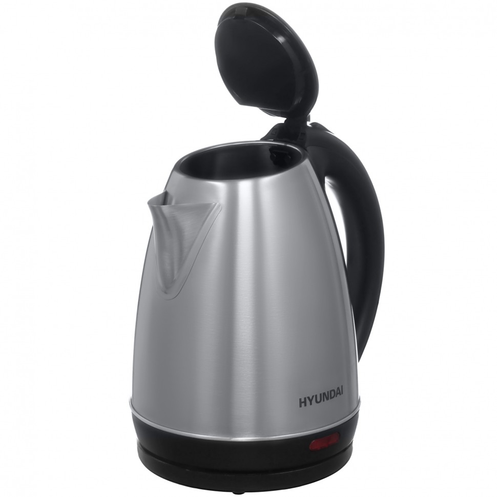 Чайник электрический Hyundai HYK-S1030 1.7л. 2200Вт серебристый матовый/черный корпус: металл/пластик  