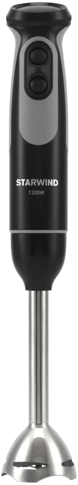 Блендер погружной Starwind SBP3412 1200Вт черный/серый  