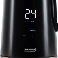 Чайник электрический Rondell RDE-1007 1.7л. 2200Вт черный корпус: пластик