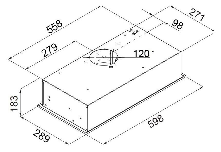 Вытяжка встраиваемая Maunfeld Crosby Hardy 60 белый управление: поворотные переключатели (1 мотор)  