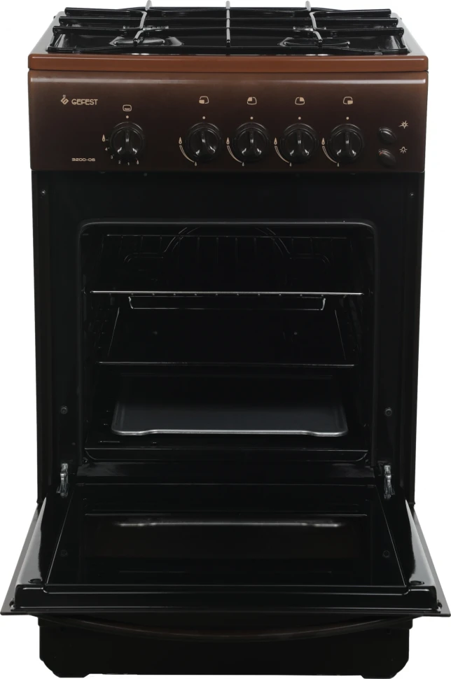 Плита Газовая Gefest ПГ 3200-06 К36 коричневый (без крышки) реш.сталь