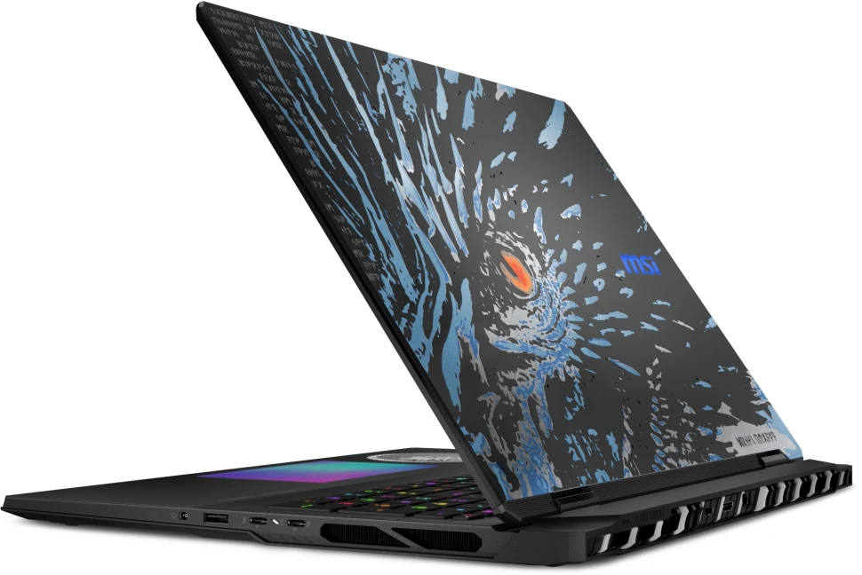 Ноутбук MSI Titan Dragon Edition 18 HX A2XWIG-1020RU Core Ultra 9 285HX 64Gb SSD4Tb NVIDIA GeForce RTX5080 16Gb 18" IPS UHD+ (3840x2400) Windows 11 Home black WiFi BT Cam (9S7-1824A5-1020)  