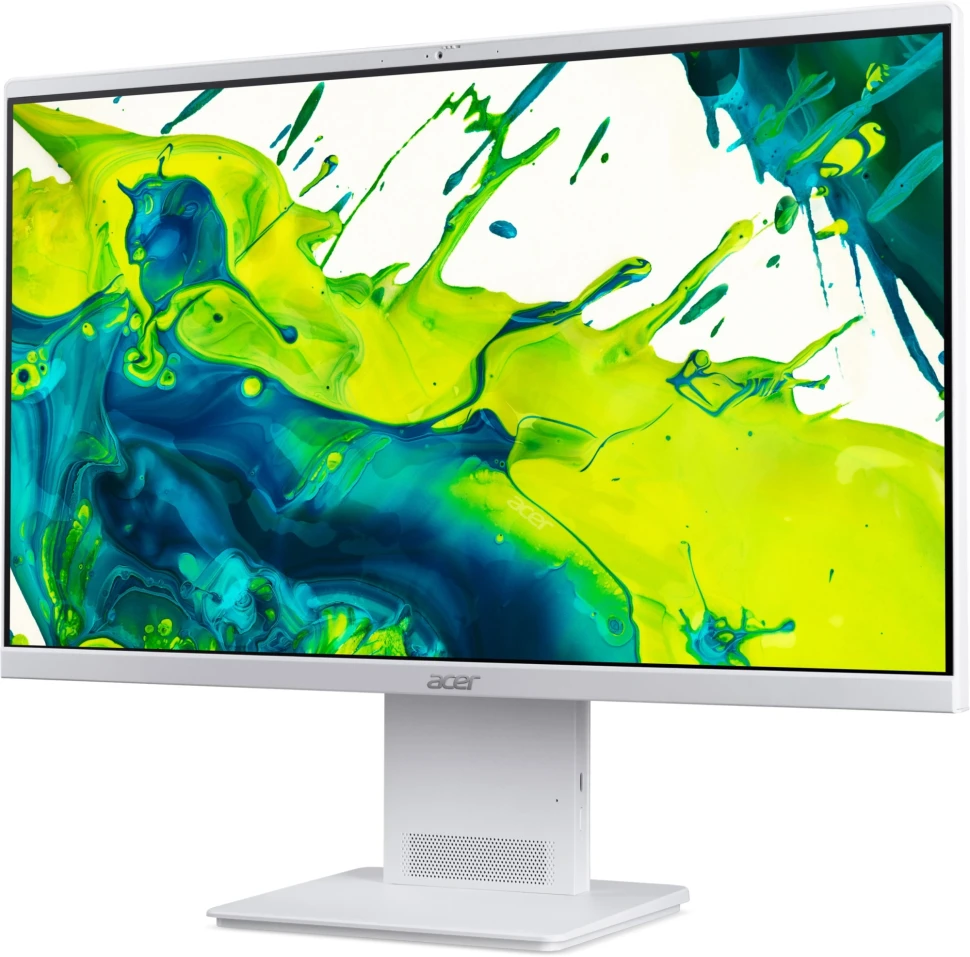 Моноблок Acer Aspire S24B-GMTL-U 23.8" Full HD Core Ultra 7 155U (1.7) 16Gb SSD512Gb Arc graphics Eshell GbitEth WiFi BT 90W клавиатура мышь Cam белый 1920x1080  