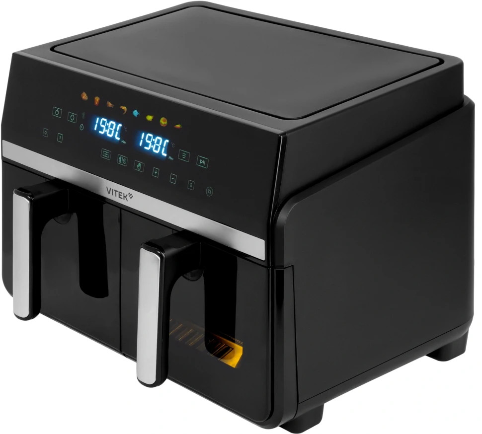 Аэрогриль Vitek VT-AF1001 10л 2400Вт черный/серебристый  