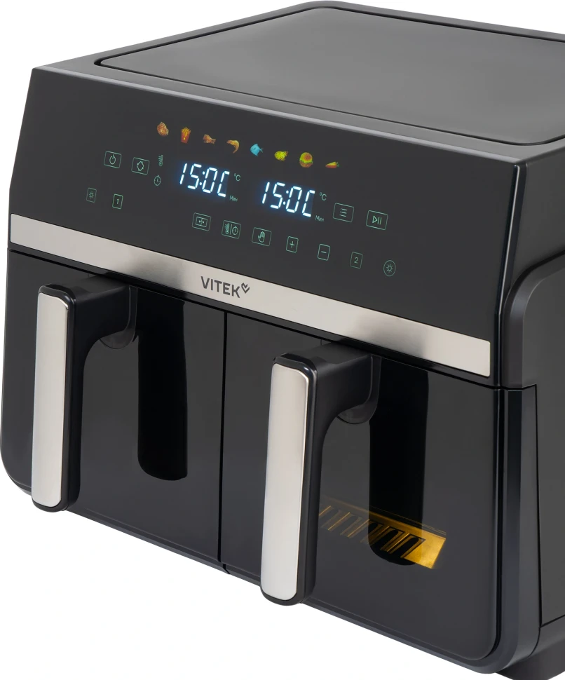 Аэрогриль Vitek VT-AF1001 10л 2400Вт черный/серебристый  