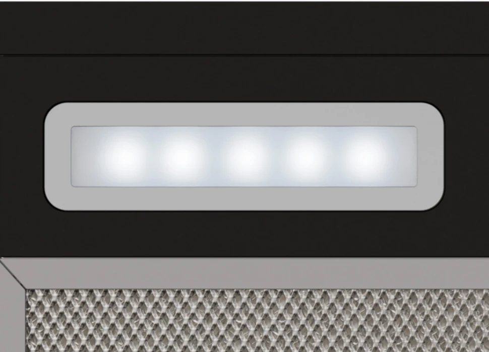 Вытяжка встраиваемая Lex Hyper 600 BL черный управление: кнопочное (1 мотор)  