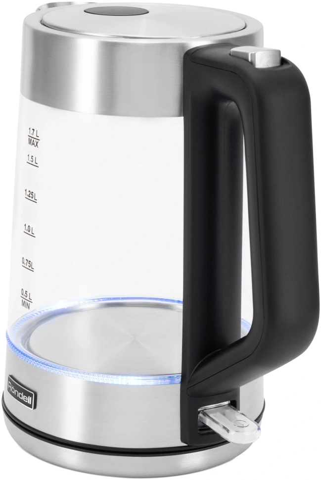 Чайник электрический Rondell RDE-1008 1.7л. 2200Вт прозрачный корпус: стекло  