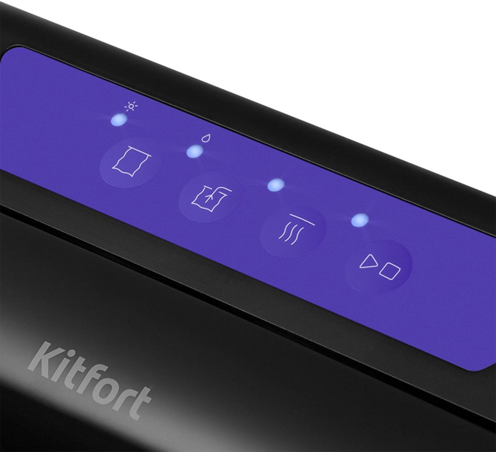 Вакуумный упаковщик Kitfort КТ-1528-1 110Вт 0.55Бар шир.пак.:28см черный/фиолетовый