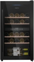 Винный шкаф Maunfeld MFWC-85D28 2-хкамерн. черный глянц.