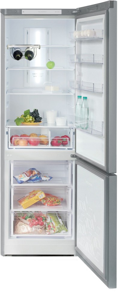 Холодильник Бирюса Б-M960NF 2-хкамерн. серебристый металлик  