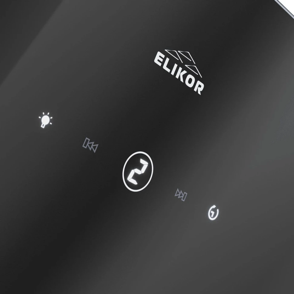 Вытяжка каминная Elikor Rise BK60 черный управление: сенсорное (1 мотор)