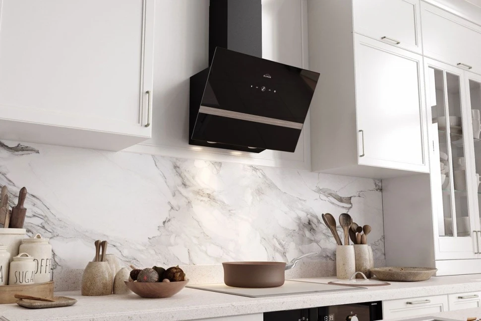 Вытяжка каминная Elikor Rise BK60 черный управление: сенсорное (1 мотор)