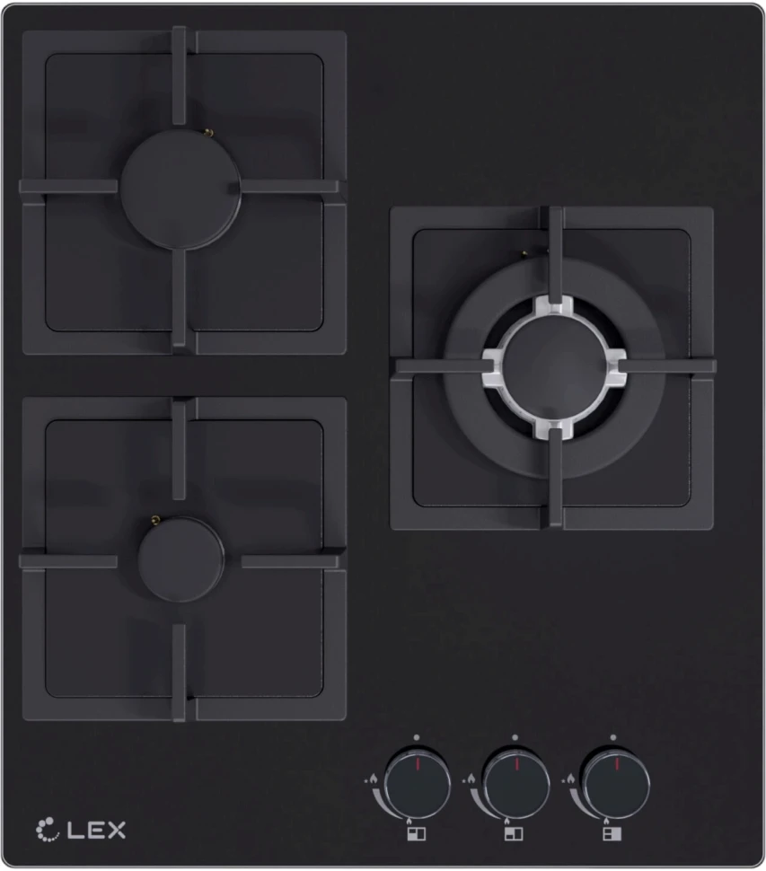 Газовая варочная поверхность Lex GVG 434 BBL черный  