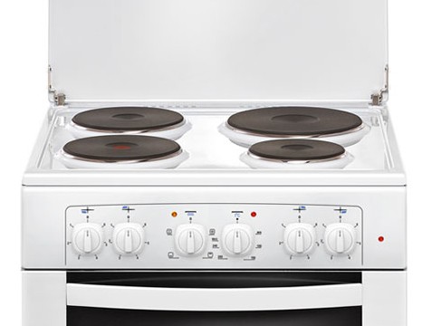 Плита Электрическая Gefest ЭП Н Д 6140-01 белый эмаль (металлическая крышка)