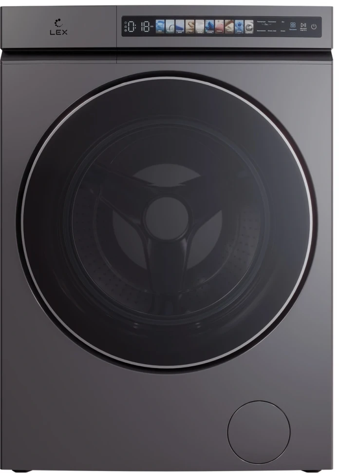 Стиральная машина Lex LWM 10612 GRID MAGNA класс: A+++ загр.фронтальная макс.:10кг (с сушкой) серый инвертор  