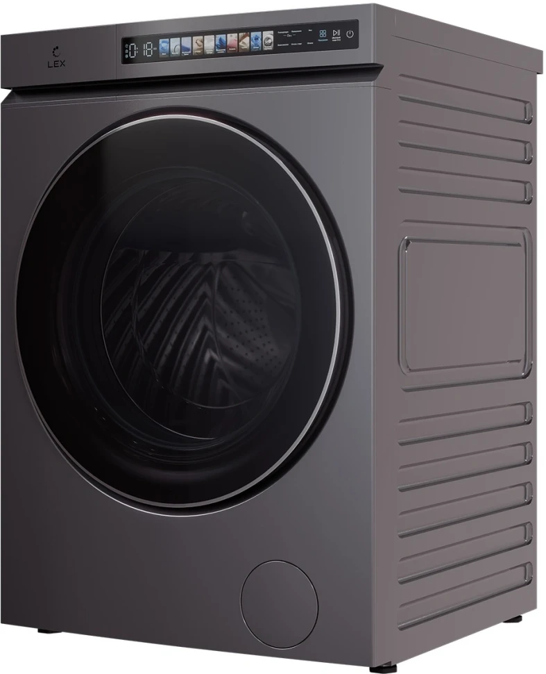 Стиральная машина Lex LWM 10612 GRID MAGNA класс: A+++ загр.фронтальная макс.:10кг (с сушкой) серый инвертор  