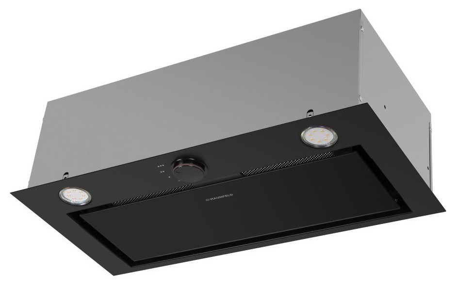 Вытяжка встраиваемая Maunfeld Crosby Hardy 60 черный управление: поворотные переключатели (1 мотор)  