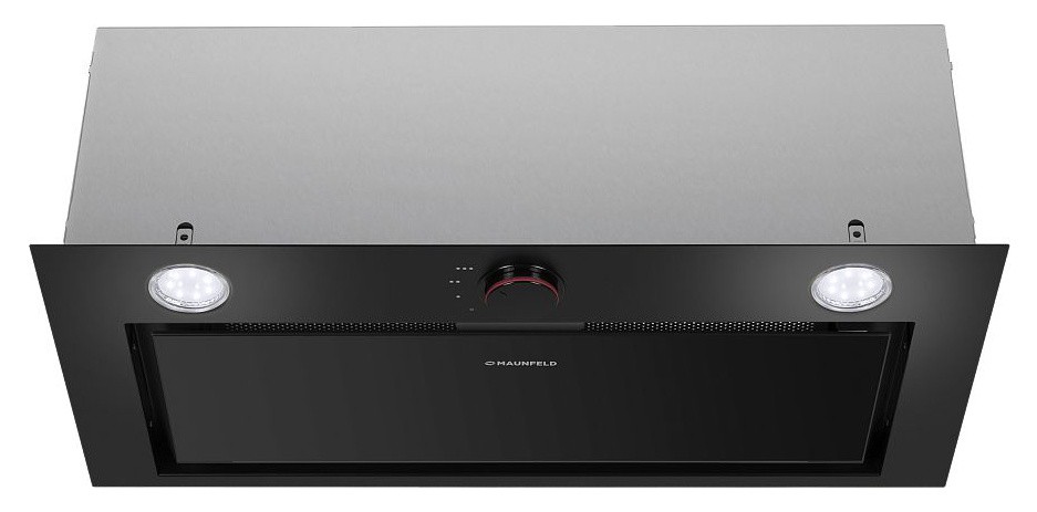 Вытяжка встраиваемая Maunfeld Crosby Hardy 60 черный управление: поворотные переключатели (1 мотор)  