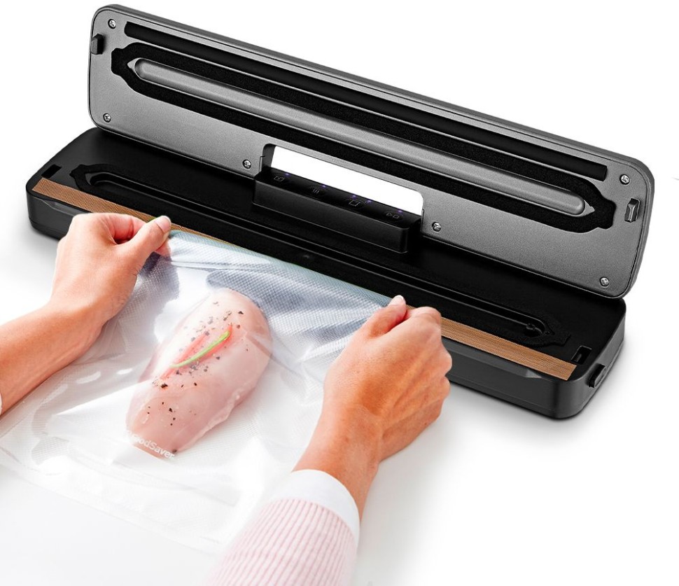 Вакуумный упаковщик Kitfort КТ-1527 95Вт 0.6Бар шир.пак.:29см черный