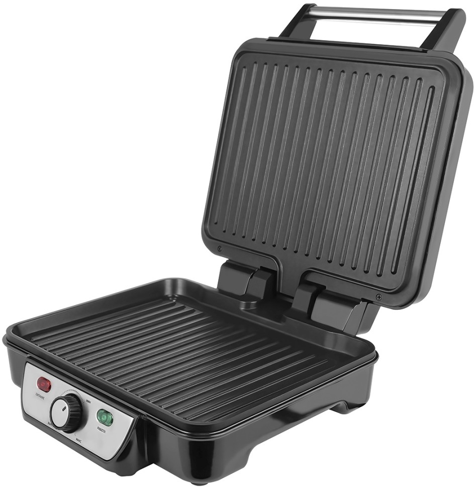 Электрогриль Centek CT-1463 1800Вт серебристый/черный