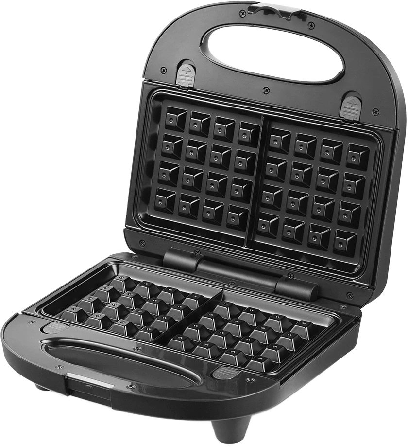 Вафельница Kitfort КТ-1660 700Вт черный/серебристый