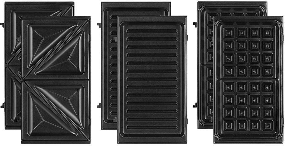 Вафельница Kitfort КТ-1660 700Вт черный/серебристый