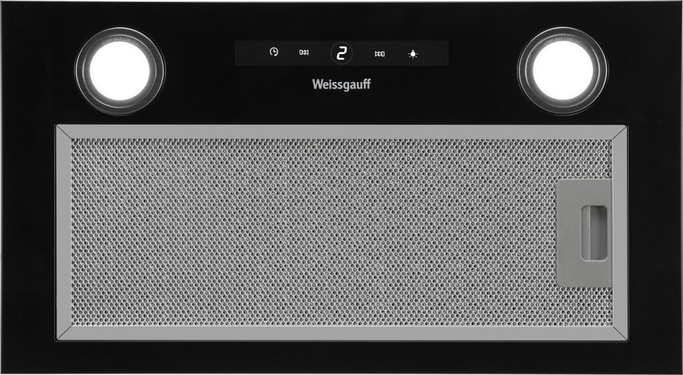 Вытяжка встраиваемая Weissgauff BOX 1200 BL черный управление: сенсорное (1 мотор)  