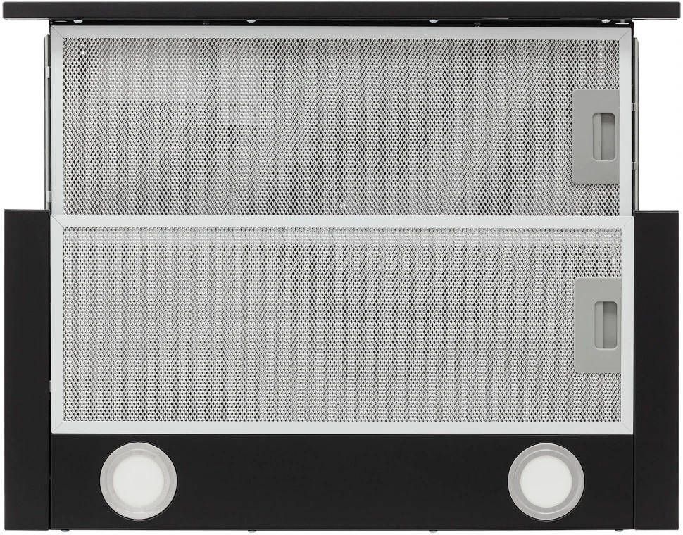 Вытяжка встраиваемая Krona T 600 черный управление: кнопочное (1 мотор)  