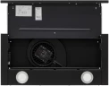 Вытяжка встраиваемая Krona T 600 черный управление: кнопочное (1 мотор)  