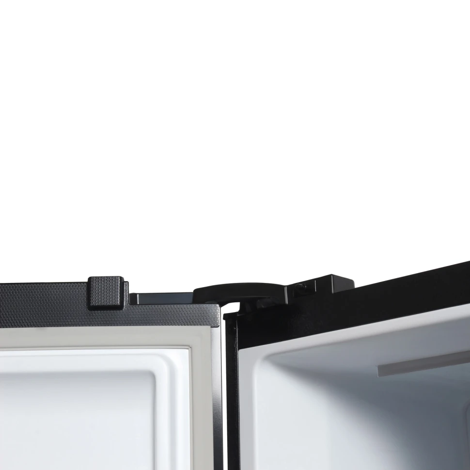 Холодильник Hyundai CS5003F 2-хкамерн. черное стекло инвертер  