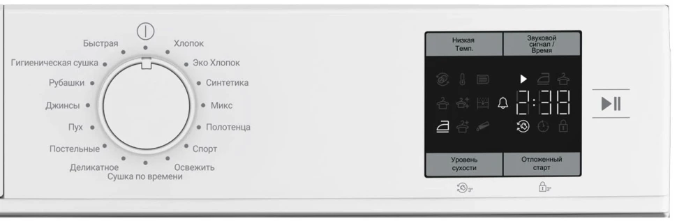 Сушильная машина Indesit IAS3725 кл.энер.:A+ макс.загр.:7кг белый (869895300010)  