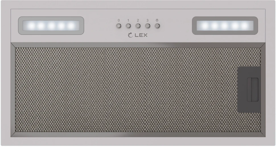 Вытяжка встраиваемая Lex Hyper 600 WH белый управление: кнопочное (1 мотор)  