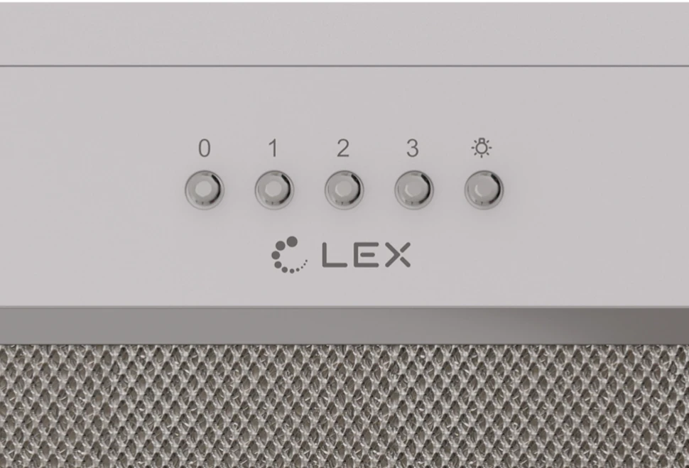 Вытяжка встраиваемая Lex Hyper 600 WH белый управление: кнопочное (1 мотор)  