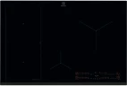 Индукционная варочная поверхность Electrolux EIS87453 черный  