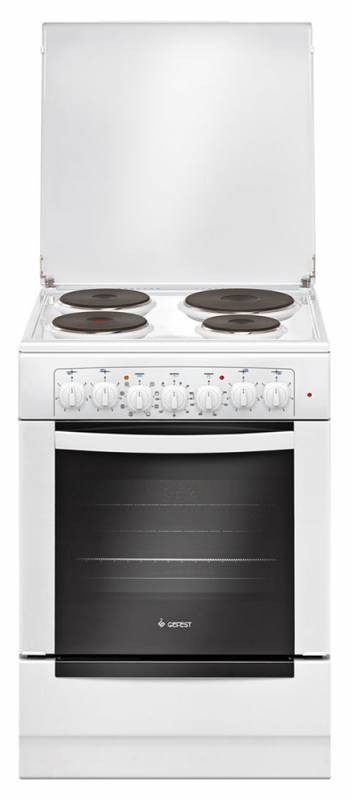Плита Электрическая Gefest ЭП Н Д 6140-02 белый эмаль (металлическая крышка)