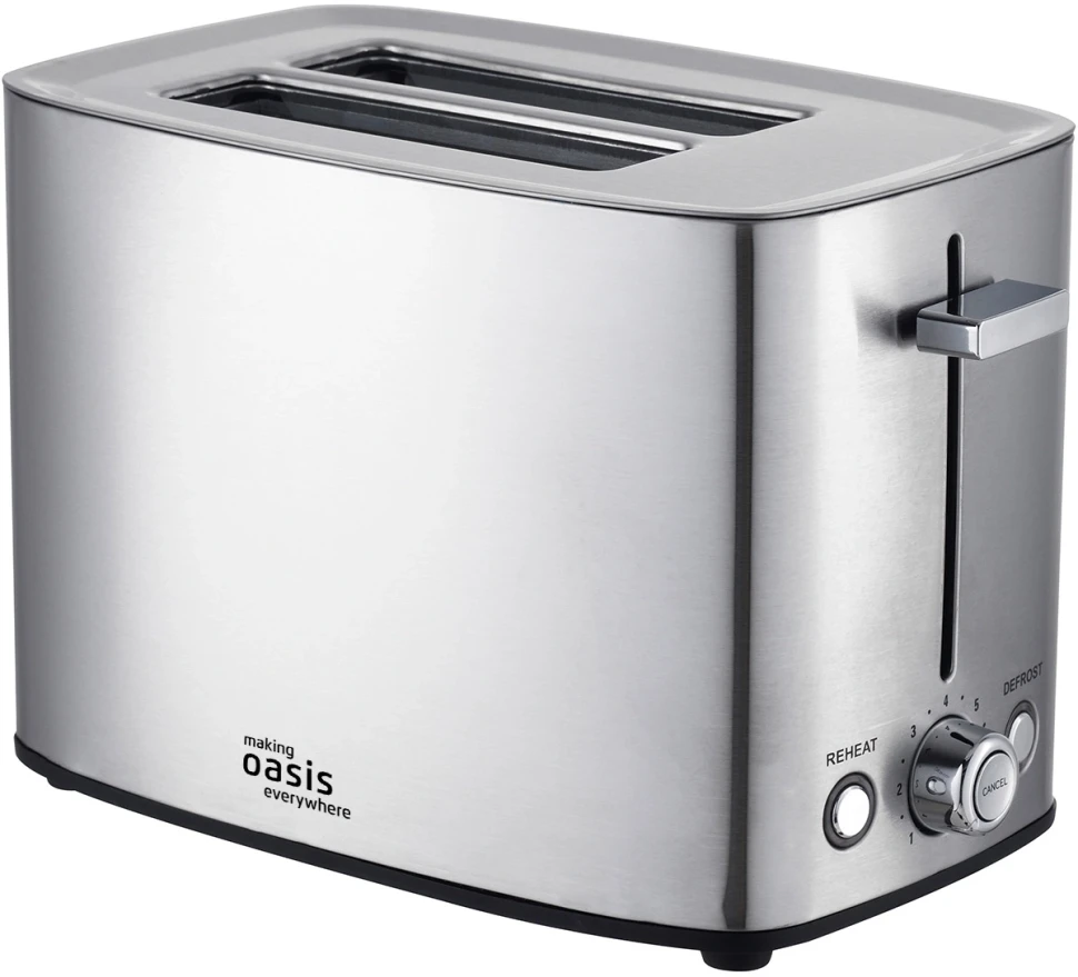 Тостер Oasis TR-2N 850Вт стальной/стальной