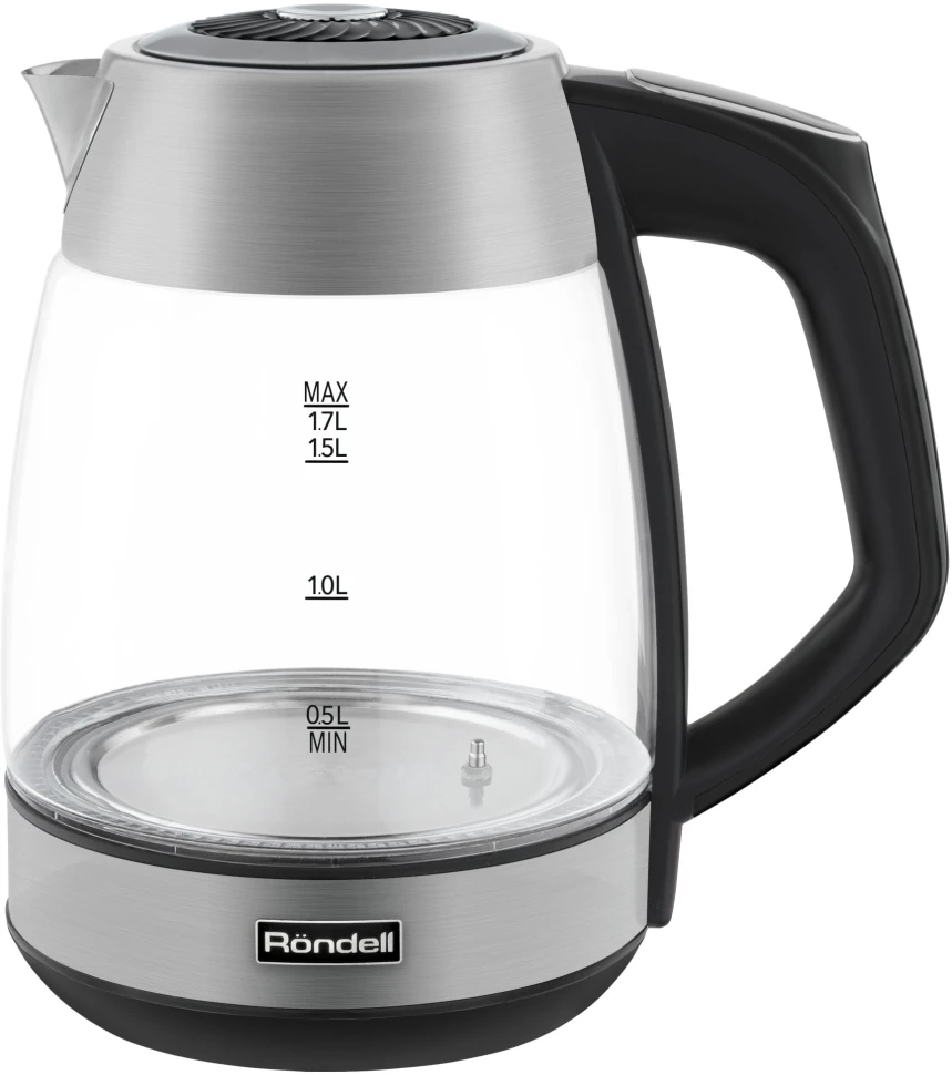 Чайник электрический Rondell RDE-1004 1.7л. 2200Вт корпус: стекло/металл  