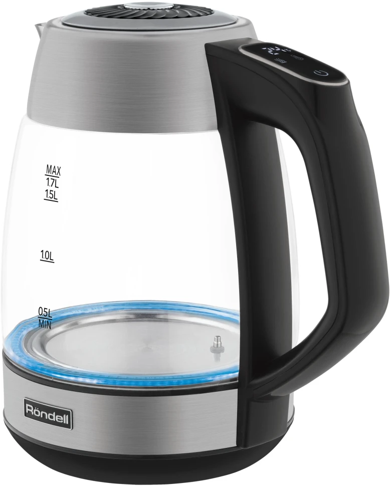 Чайник электрический Rondell RDE-1004 1.7л. 2200Вт корпус: стекло/металл  