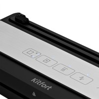 Вакуумный упаковщик Kitfort КТ-1533 110Вт 0.65Бар шир.пак.:29см черный/серебристый