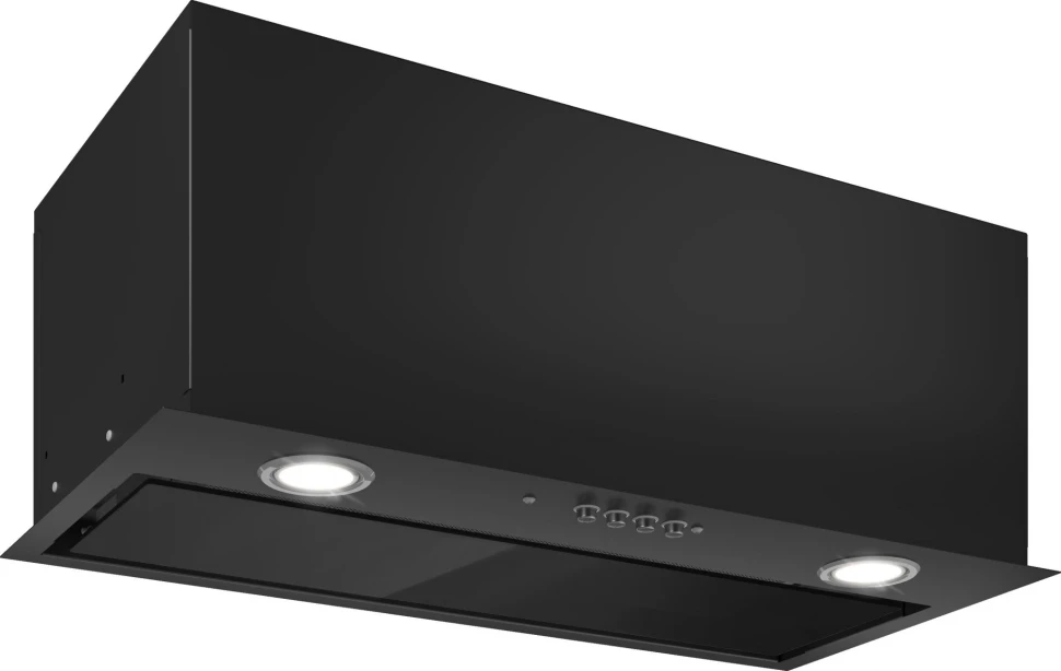 Вытяжка встраиваемая Elikor Cube 60П-1000 черный управление: кнопочное (1 мотор)  