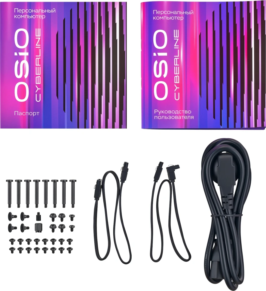 ПК Osio CyberLine C59i i5 12400F (2.5) 16Gb SSD1Tb RTX3050 6Gb без ОС GbitEth 550W черный (С59I-001B)  